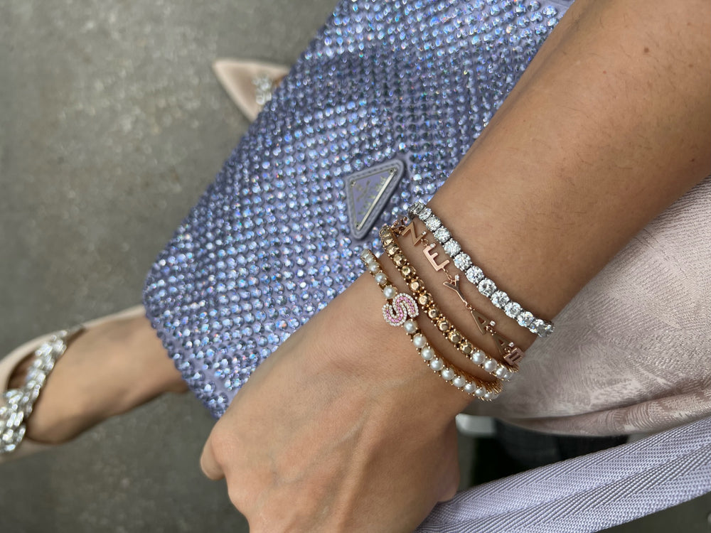Pearl/Goldstone™ Tennis Bracelet