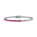 Ruby/Diamond Tennis Bracelet