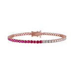 Ruby/Diamond Tennis Bracelet