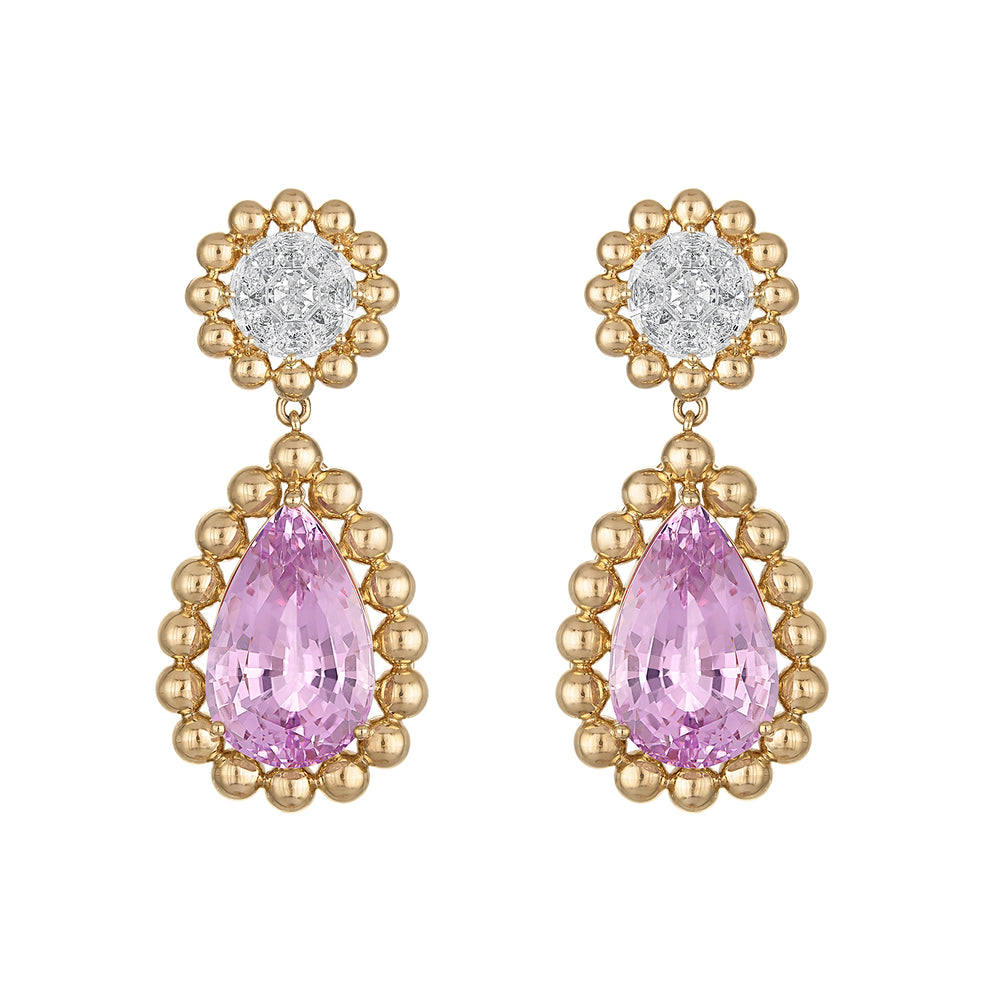 Orbit Kunzite Earrings