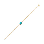 Girls Cabochon Paperclip Bracelets