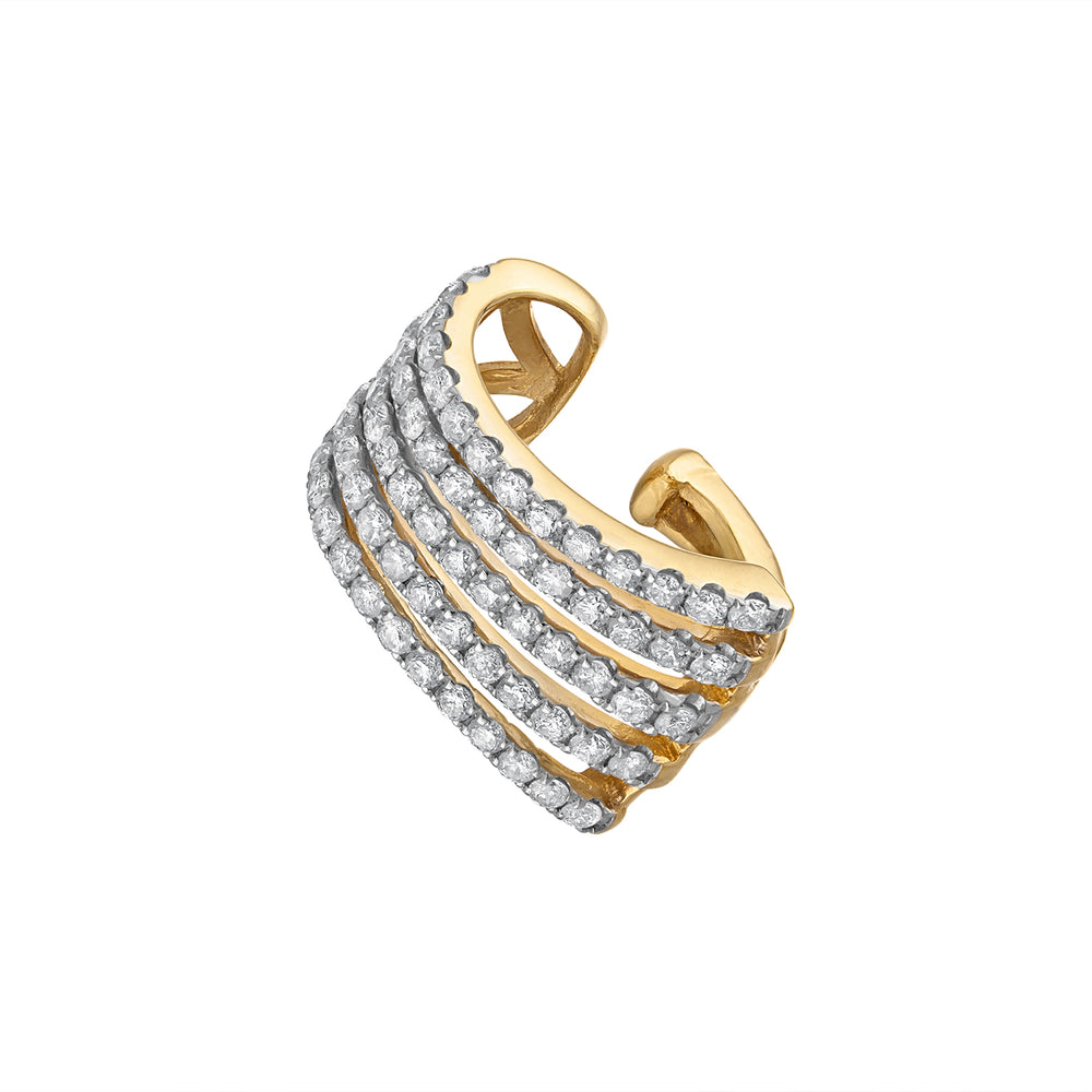 5 Row Diamond Ear Cuff