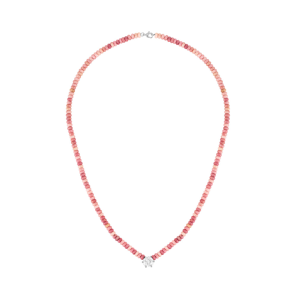 Puka Luxe Diamond Beaded Necklace