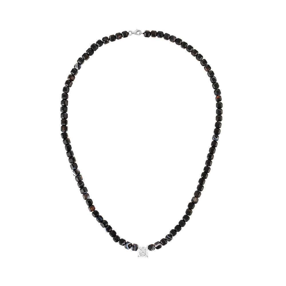 Puka Luxe Diamond Beaded Necklace