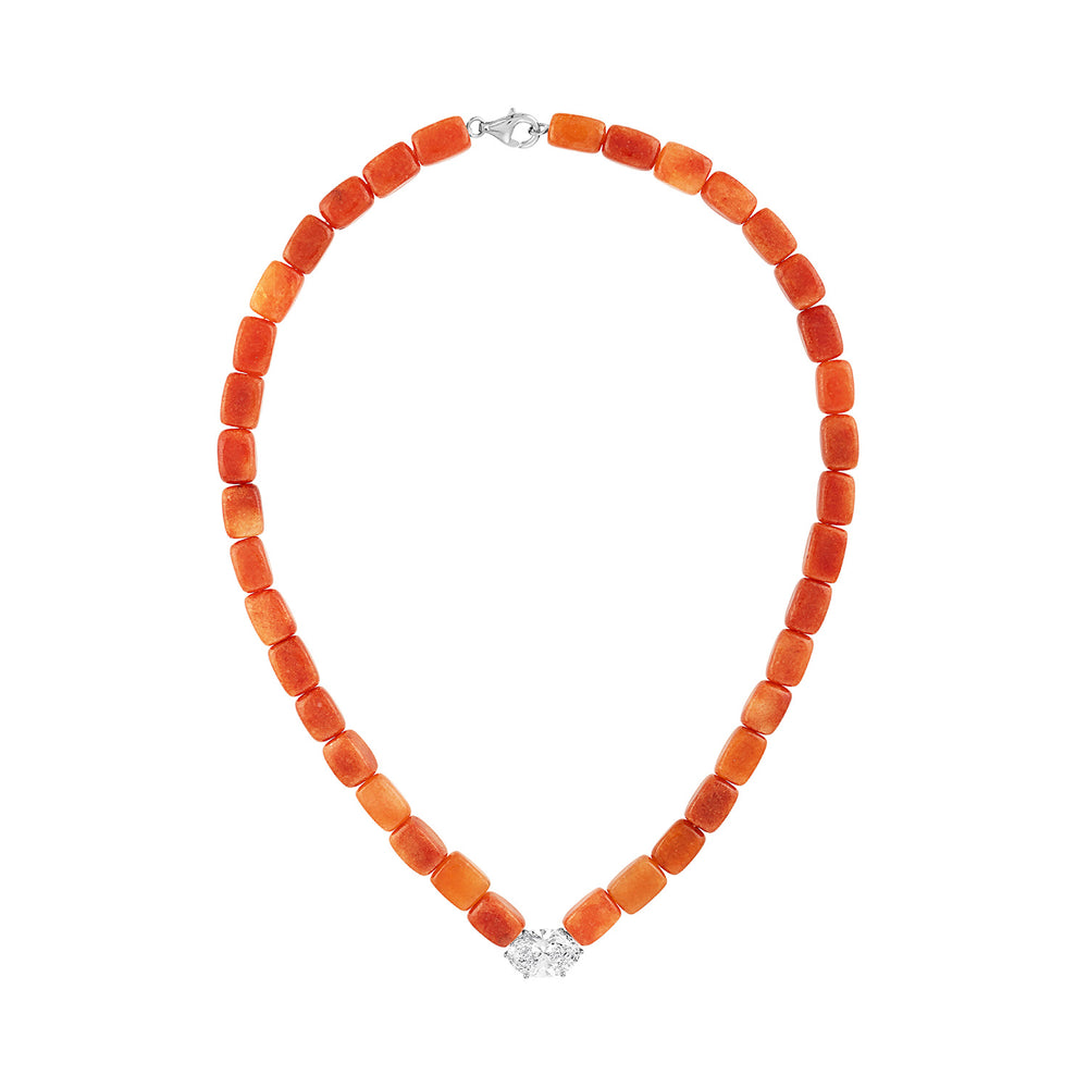 Puka Luxe Diamond Beaded Necklace
