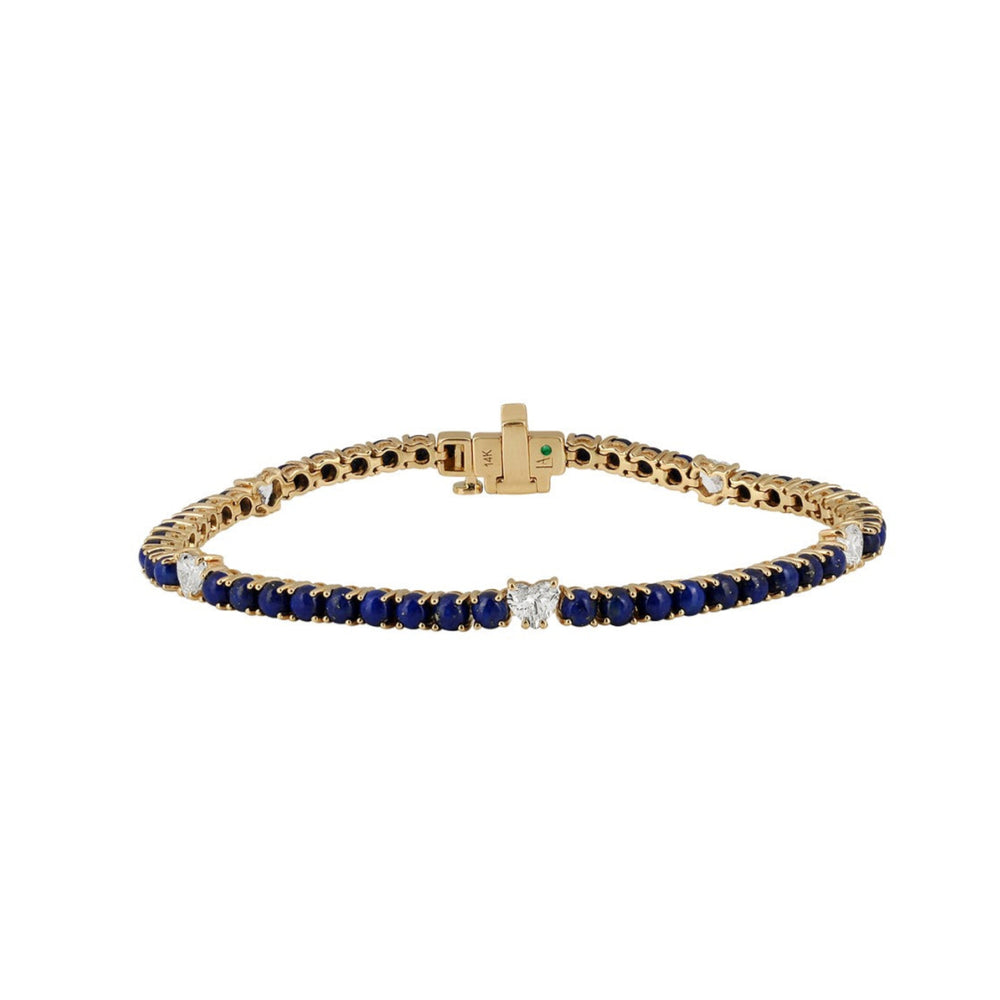 Cabochon Tennis Bracelet with Diamond