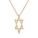 Gold Elongated Maguen David