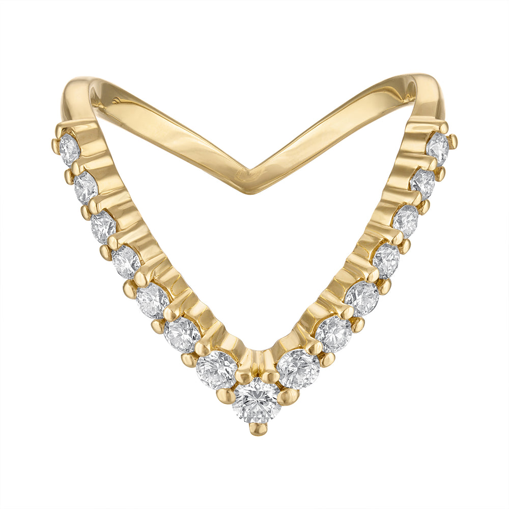V Diamond Ring