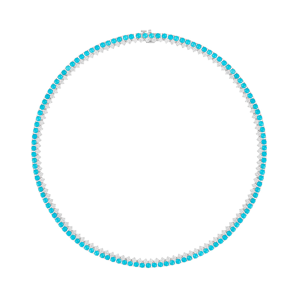 Stacked Tennis Necklaces