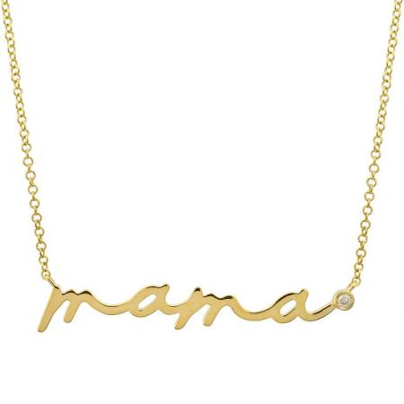 Mama Cursive Necklace BF SAMPLE