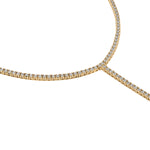Diamond Lariat Tennis Necklace