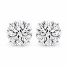 14k gold lab-grown diamond studs on white background