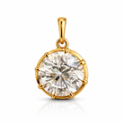 Round Diamond Charm on white background