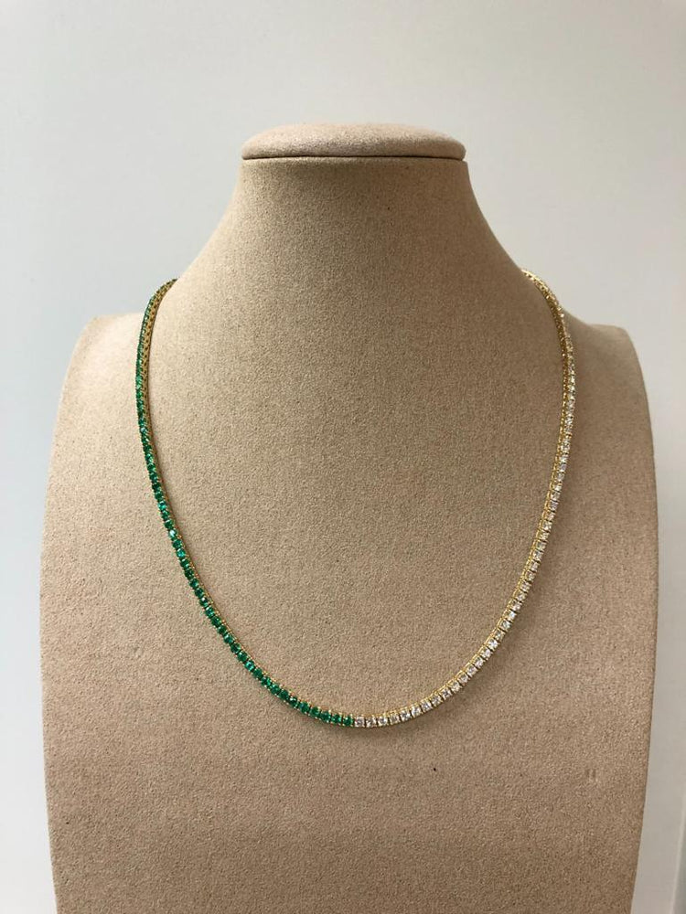 Emerald/Diamond Necklace