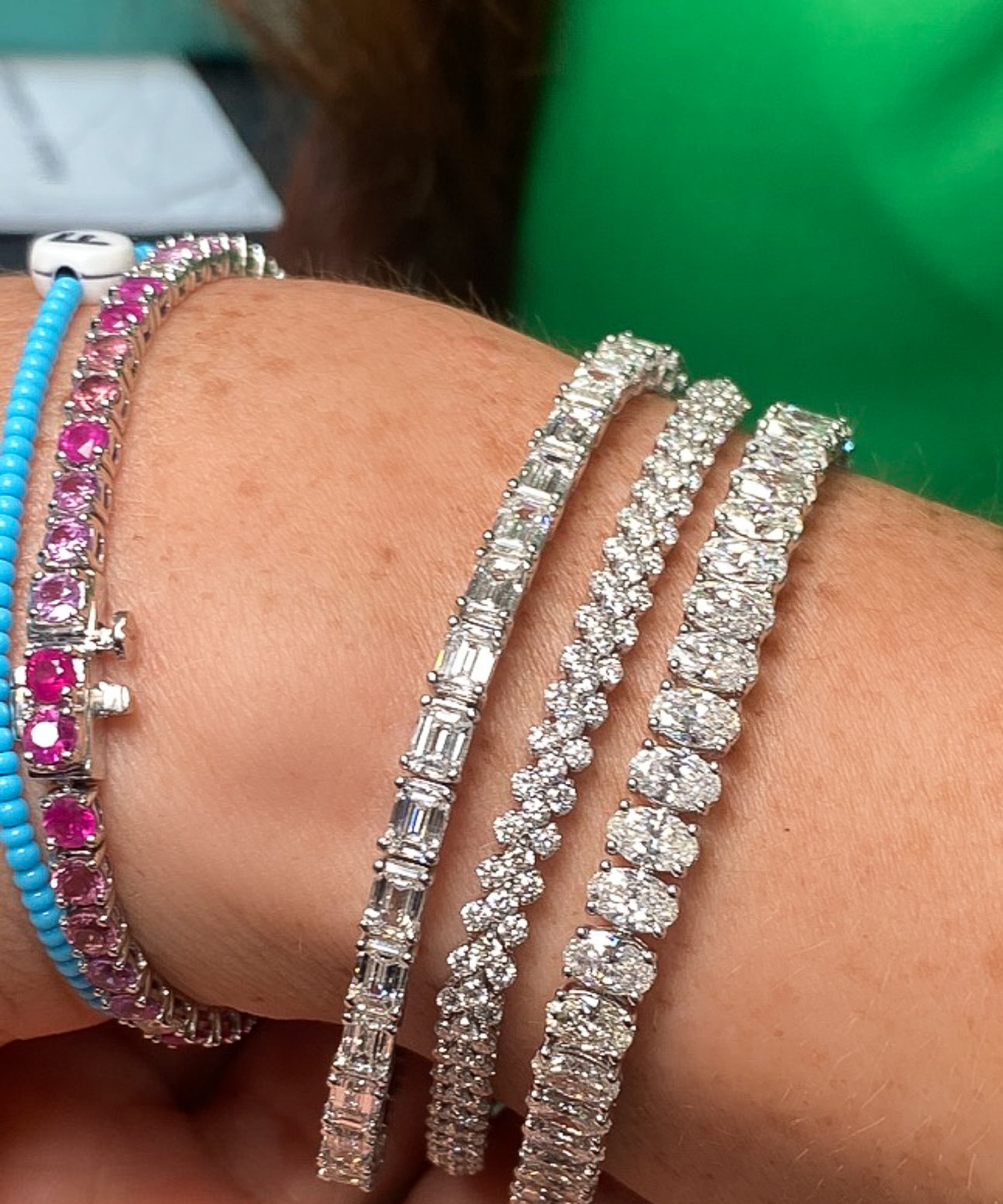 Oval Diamond Tennis Bracelet – LUISA ALEXANDER1