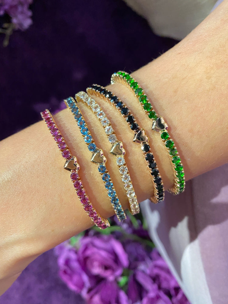 Goldstone™ Heart Tennis Bracelet