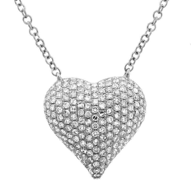 Big Diamond Heart Necklace