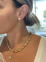 Multishape Goldstone™, Sapphire and Diamond Necklace