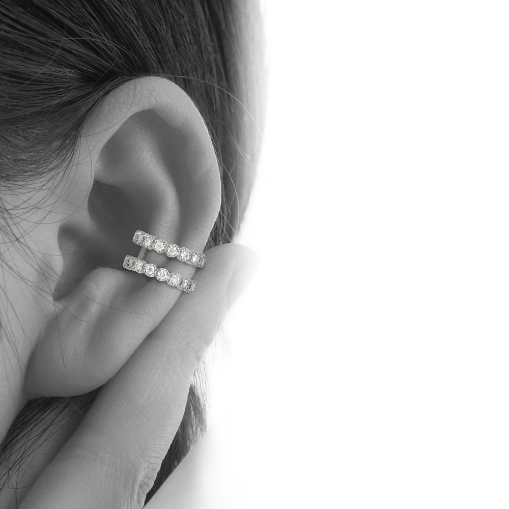 Double Diamond Ear Cuff