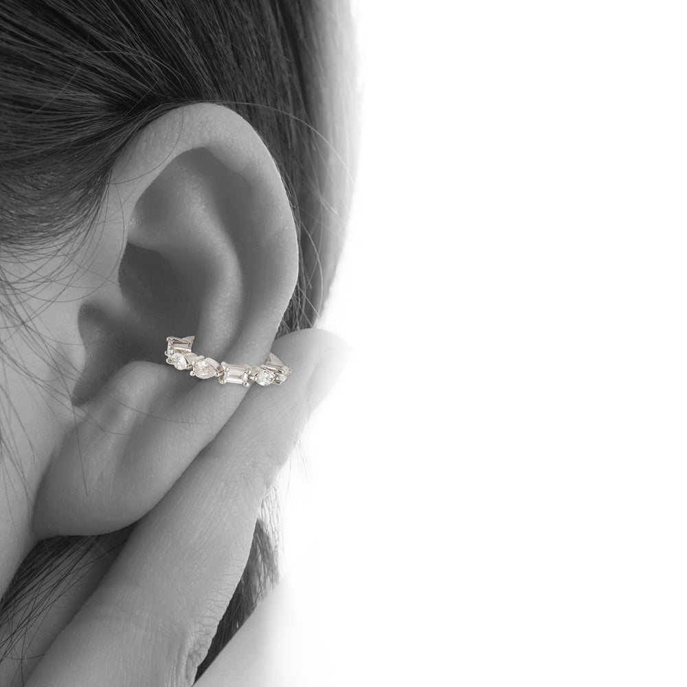 Multishape Diamond Ear Cuff