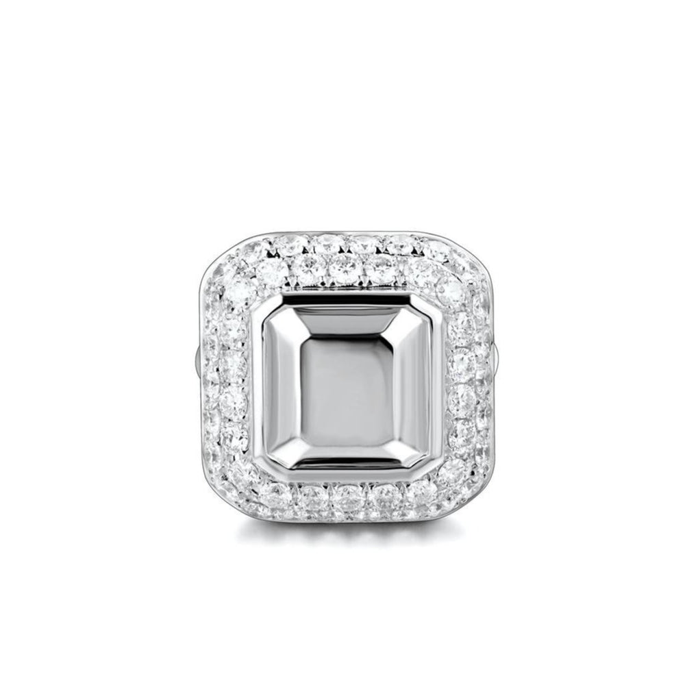 Emerald Cut Goldstone™ Diamond Cocktail Ring