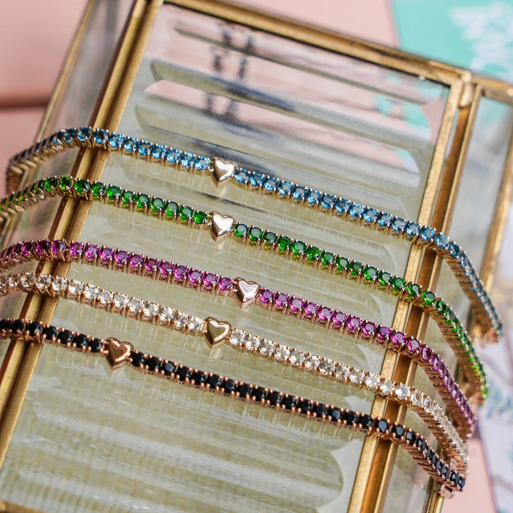 Goldstone™ Heart Tennis Bracelet