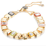Color Framed Moissanite Goldstone™ Bracelet