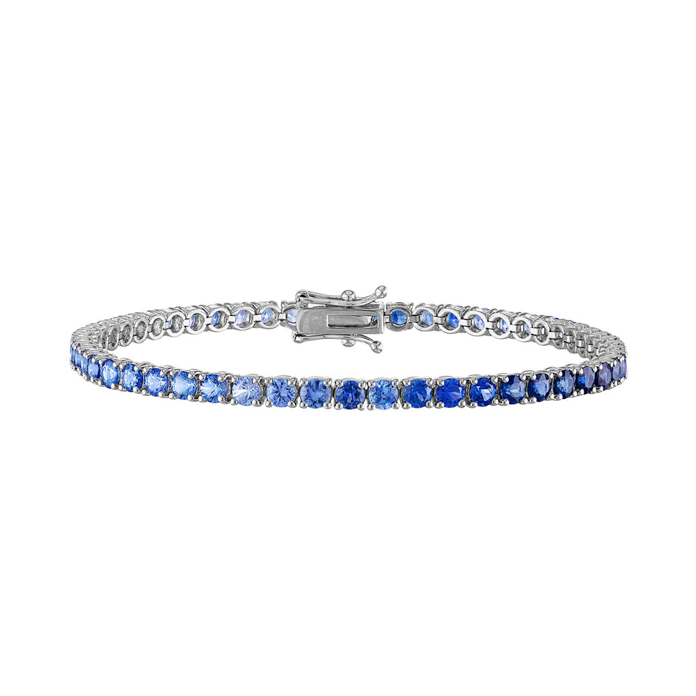 Ombré Blue Sapphire Tennis Bracelet