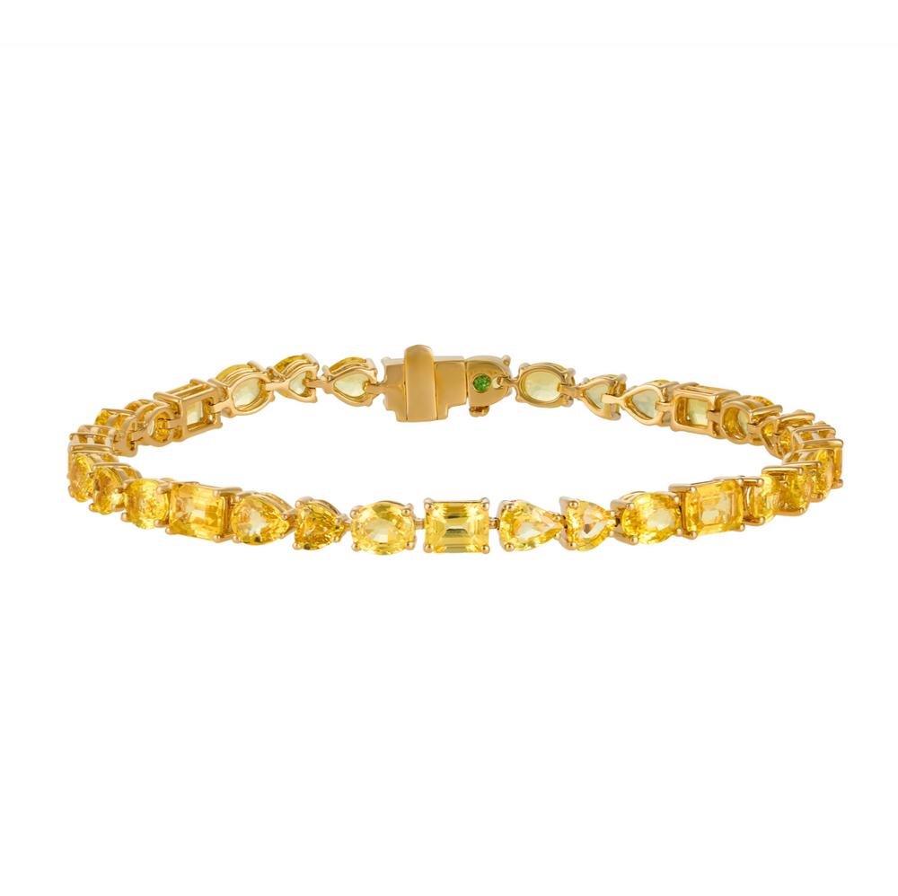 Gemstone Station Bracelet - The Clear Cut Collection