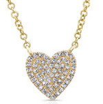 Pave Heart Necklace