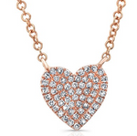 Pave Heart Necklace