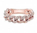 Diamond Chain Link Ring