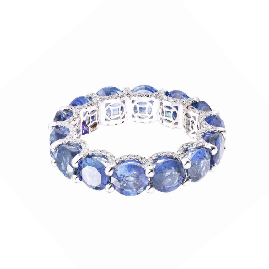 Holy Light Blue Sapphire Ring