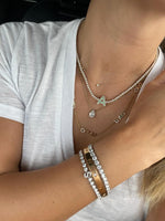 Pearl Initial Tennis Necklace