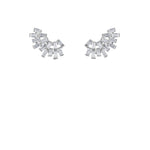 Diamond Clusters with Removable Emeralds Earrings