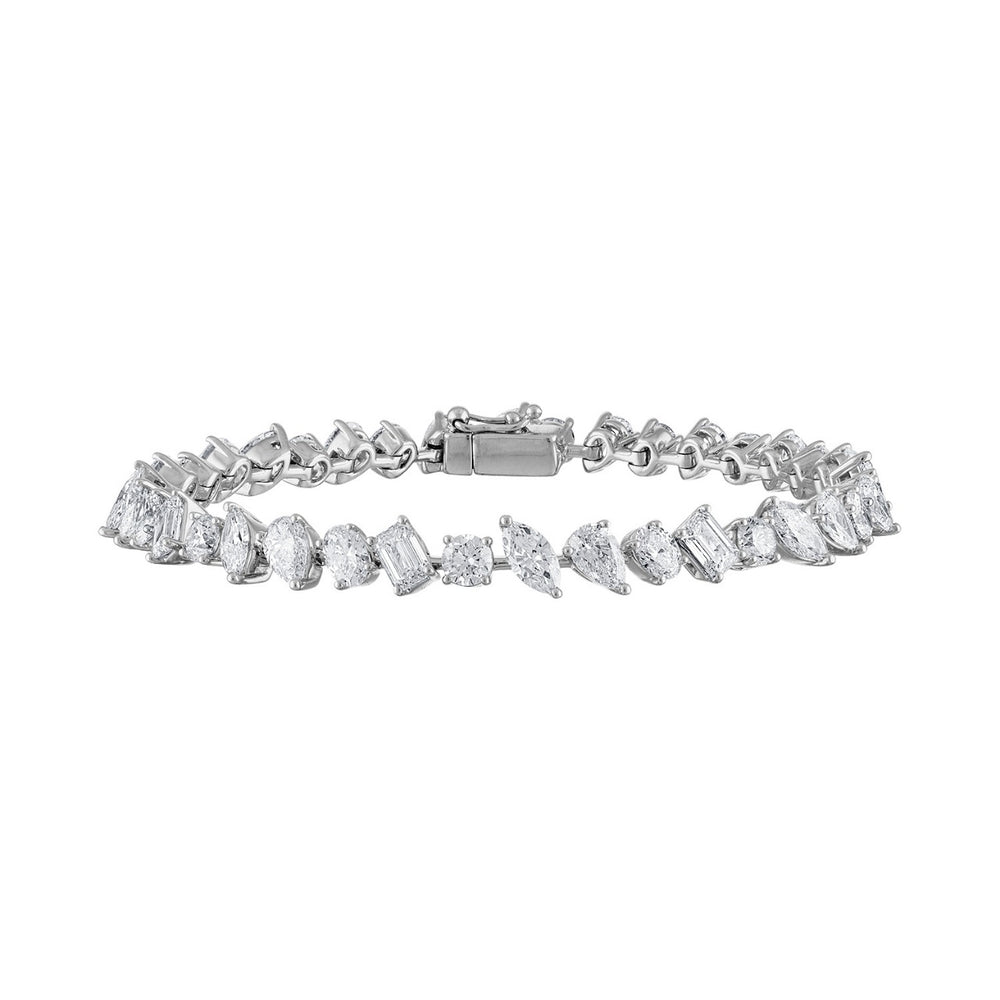Special Multishape Diamond Tennis Bracelet