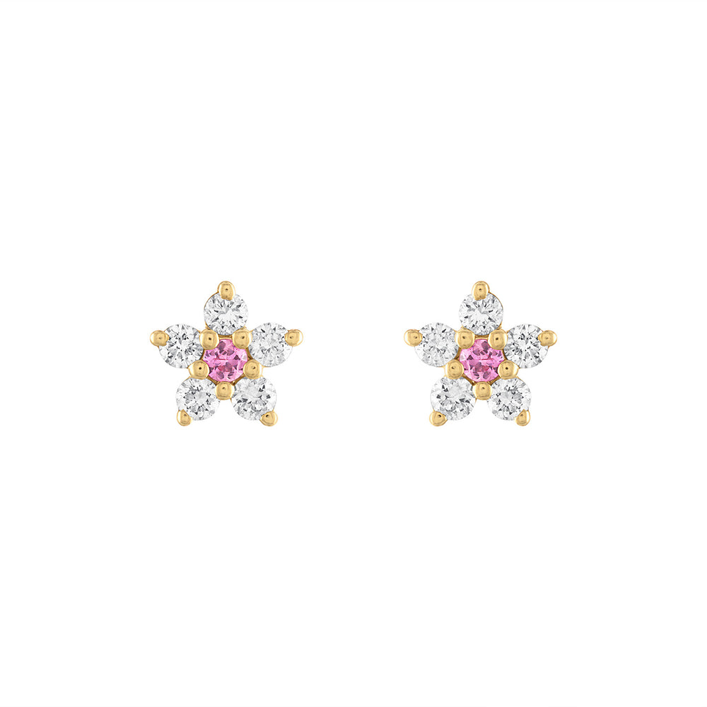 Flower Diamond Studs
