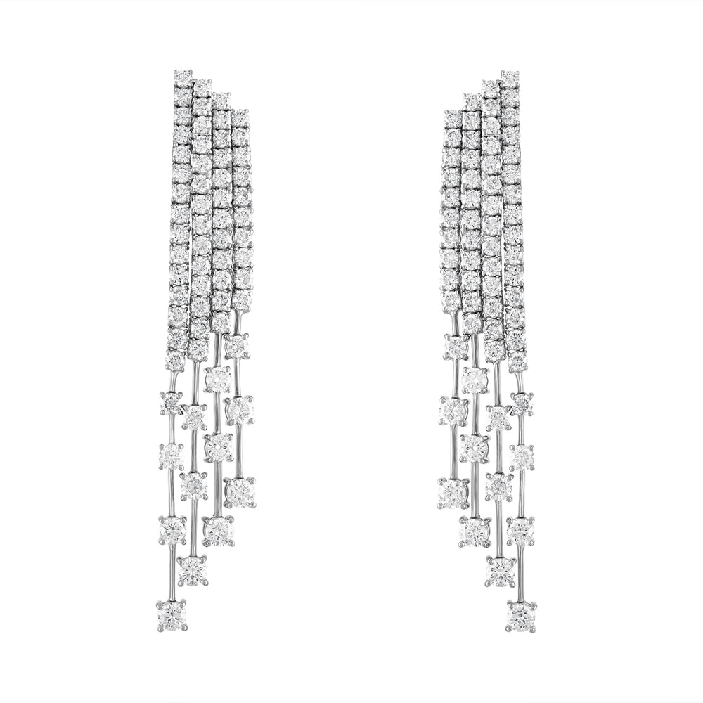 Fringe Diamond Earrings