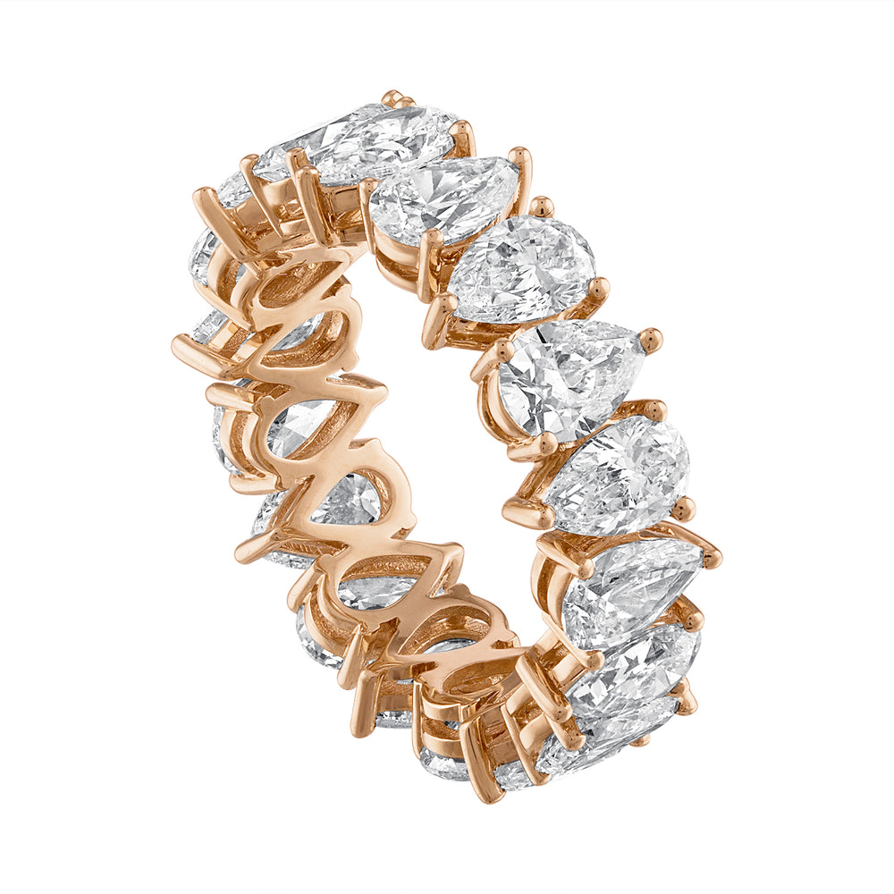 Pear Shape Diamond Eternity Band